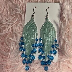 Elegant Beaded Dangle Earrings